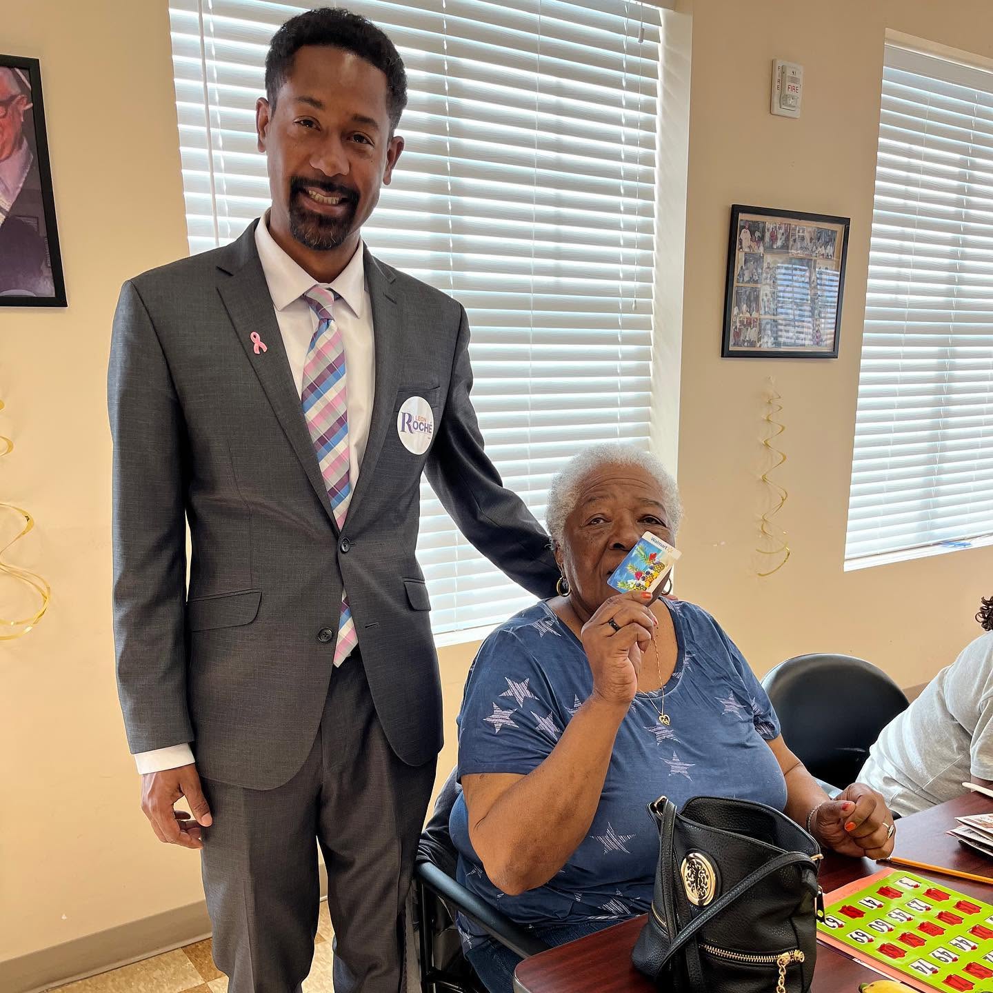 Judge Roché at community event