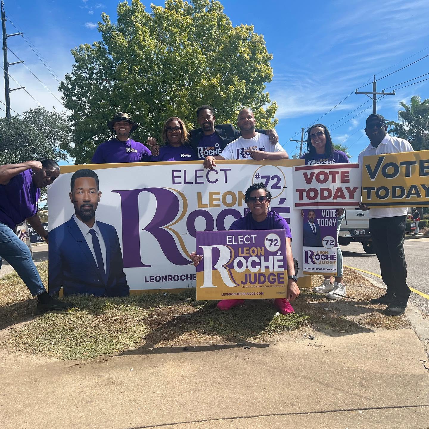 Judge Roché in the community